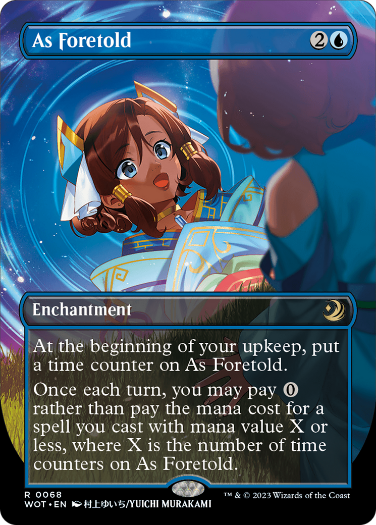 As Foretold (Anime Borderless) (WOT-068) [Wilds of Eldraine: Enchanting Tales] (Borderless) MTG Single Wizards of the Coast