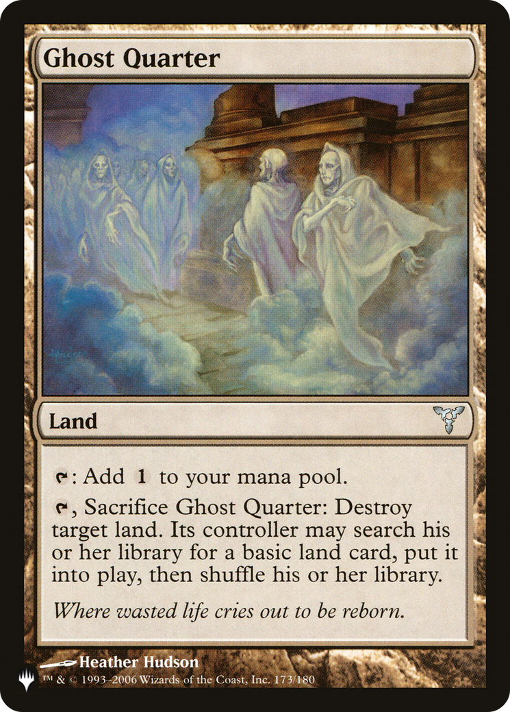 Ghost Quarter (LIST-DIS-173) [Mystery Booster] The List MTG Single Wizards of the Coast