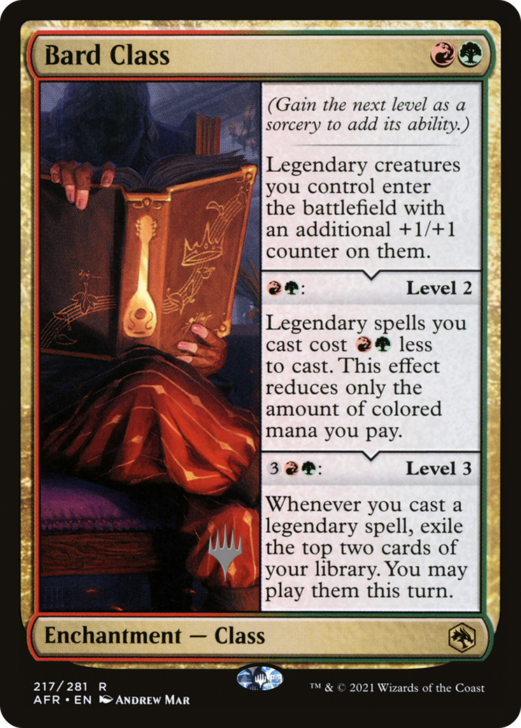 Bard Class (PPAFR-217) [Adventures in the Forgotten Realms Promos] MTG Single Wizards of the Coast