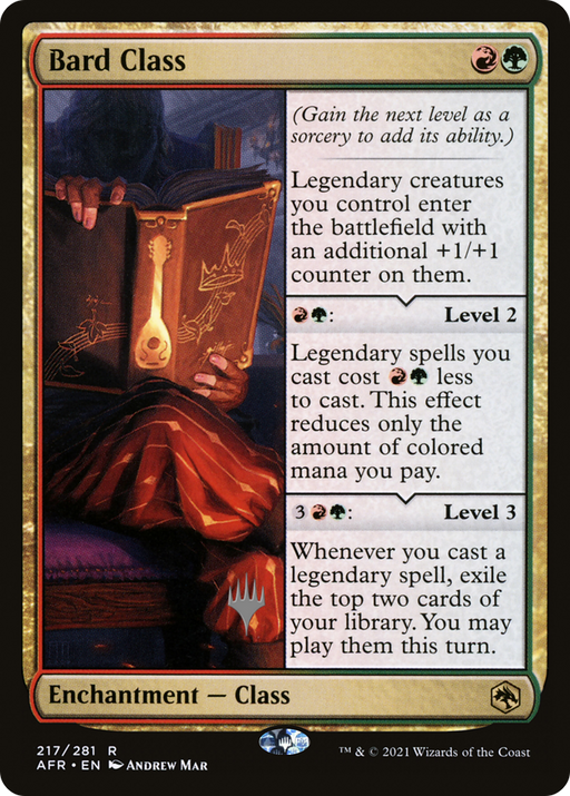 Bard Class (PPAFR-217) [Adventures in the Forgotten Realms Promos] MTG Single Wizards of the Coast