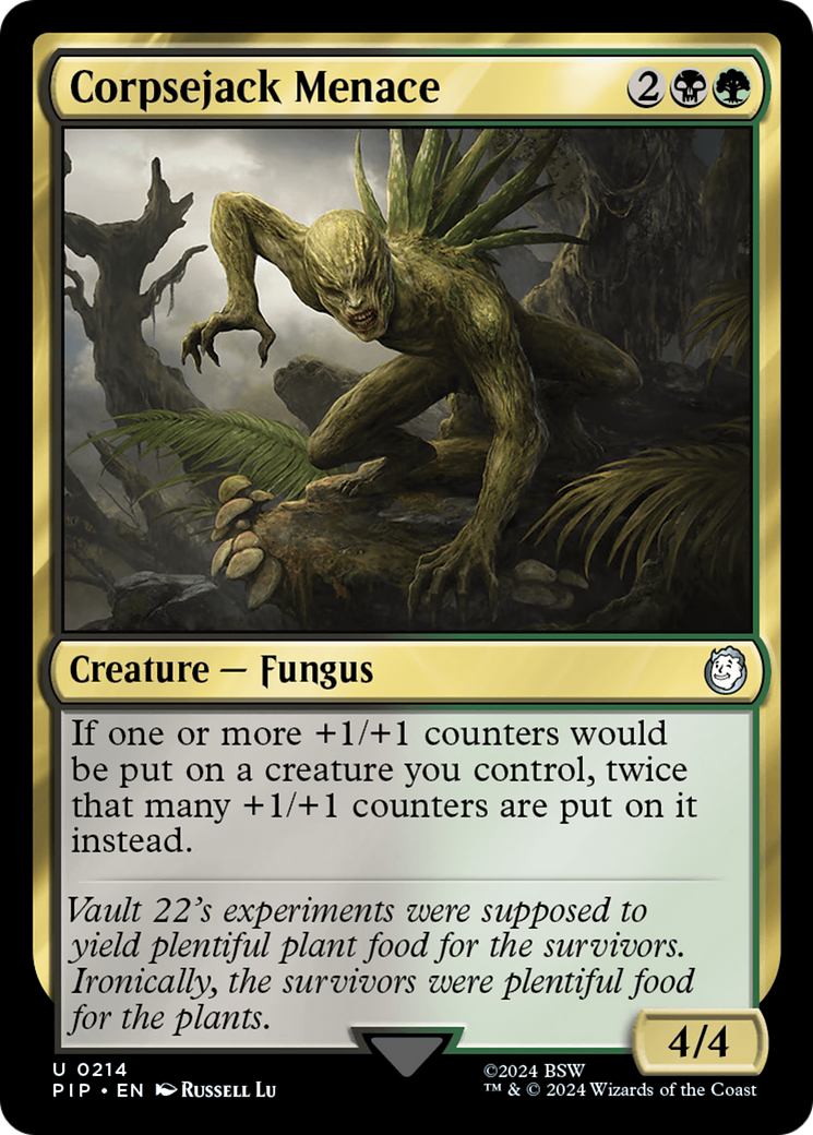 Corpsejack Menace (PIP-214) [Fallout] Foil MTG Single Wizards of the Coast