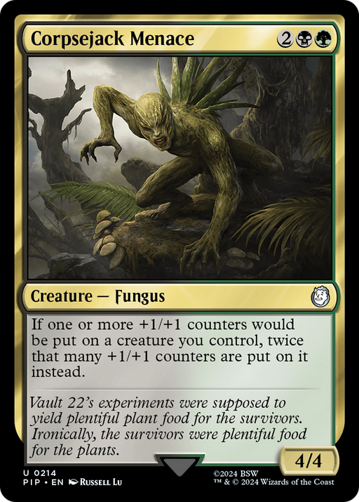 Corpsejack Menace (PIP-214) [Fallout] Foil MTG Single Wizards of the Coast