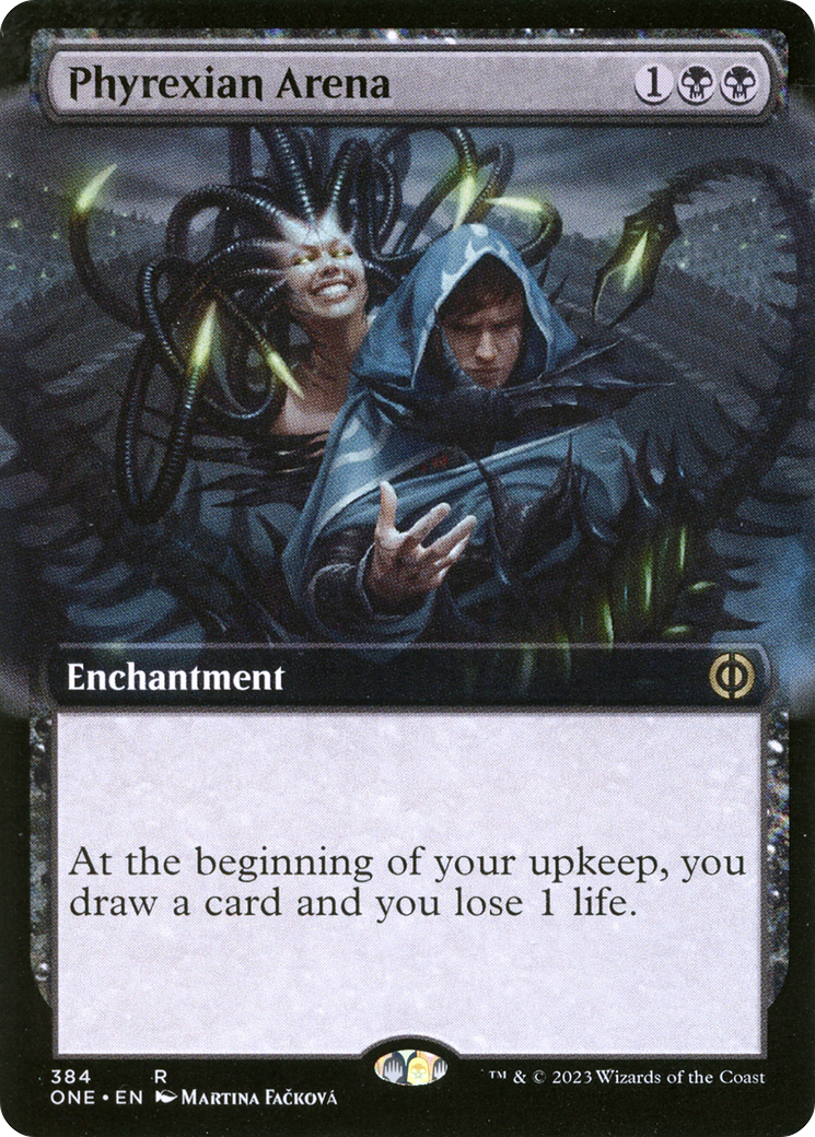 Phyrexian Arena (ONE-384) [Phyrexia: All Will Be One] (Extended Art) Foil MTG Single Wizards of the Coast