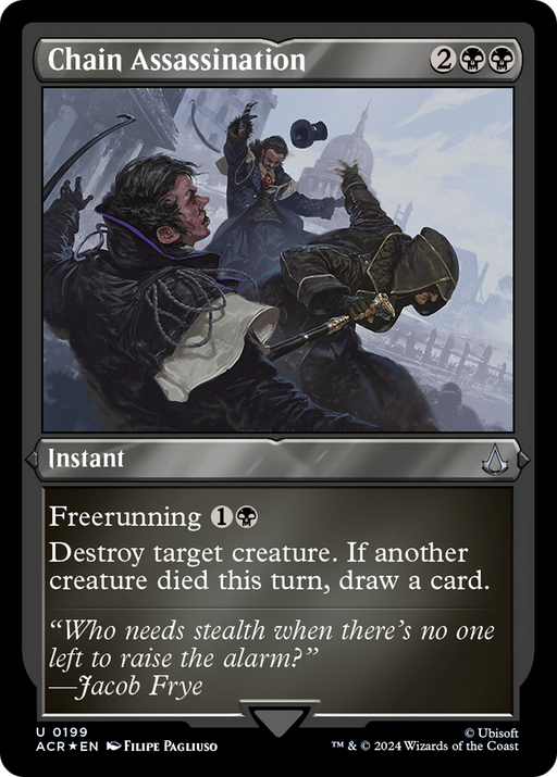 Chain Assassination (ACR-199) [Assassin's Creed] Etched Foil MTG Single Wizards of the Coast