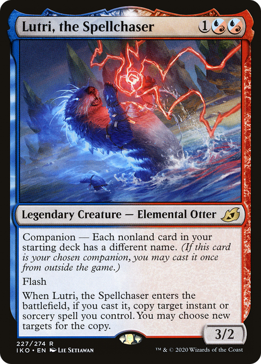 Lutri, the Spellchaser (IKO-227) [Ikoria: Lair of Behemoths] Foil MTG Single Wizards of the Coast