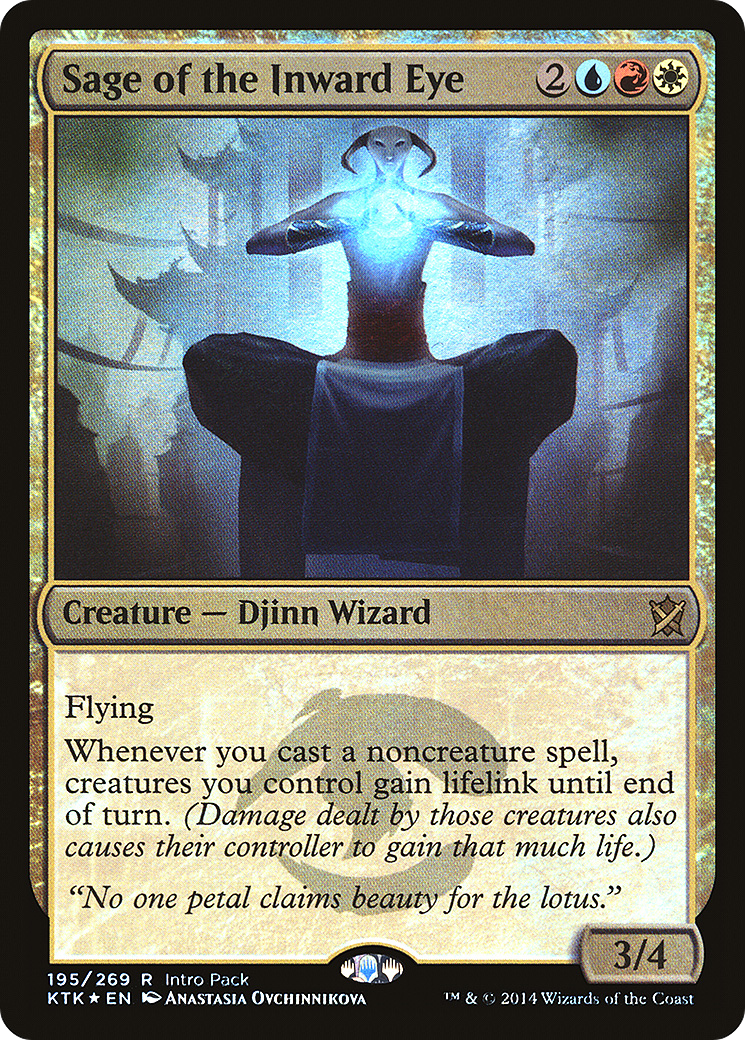 Sage of the Inward Eye (UMP-195) [Khans of Tarkir Promos] Foil MTG Single Wizards of the Coast