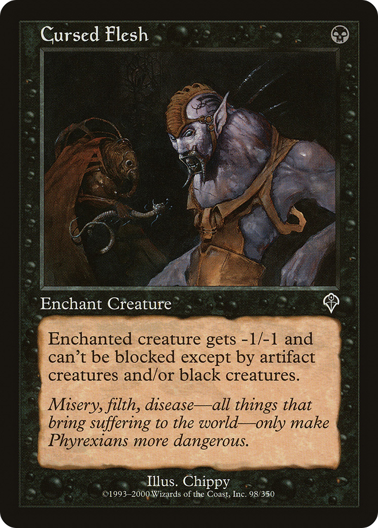 Cursed Flesh (INV-098) [Invasion] Foil MTG Single Wizards of the Coast