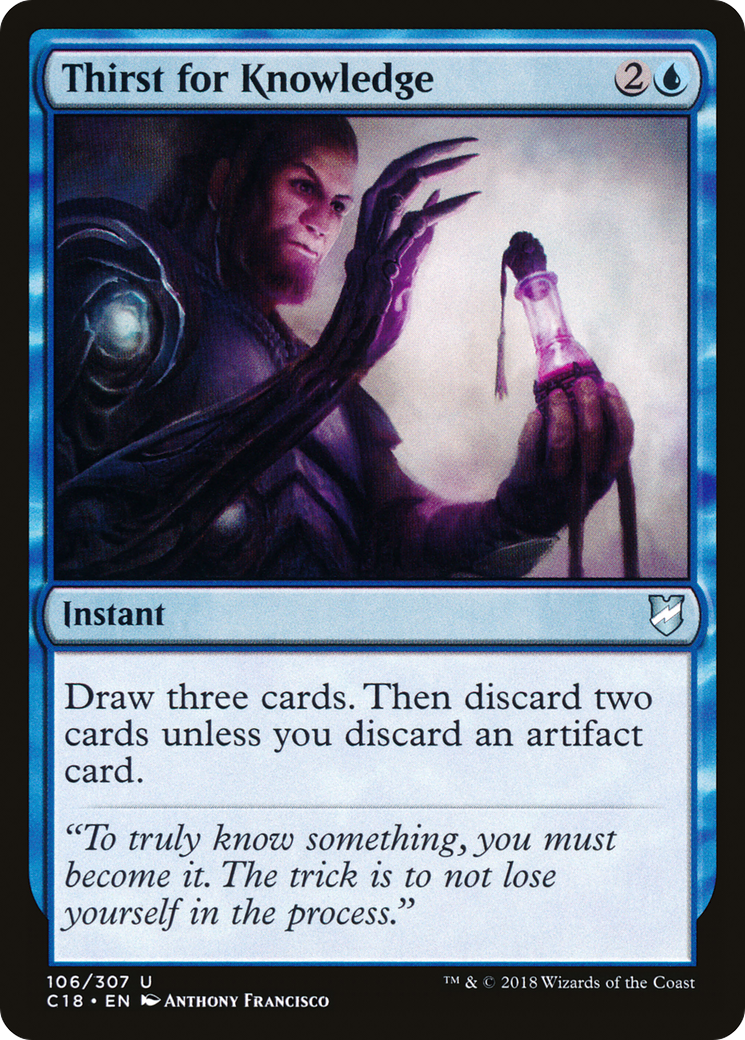 Thirst for Knowledge (C18-106) [Commander 2018] MTG Single Wizards of the Coast