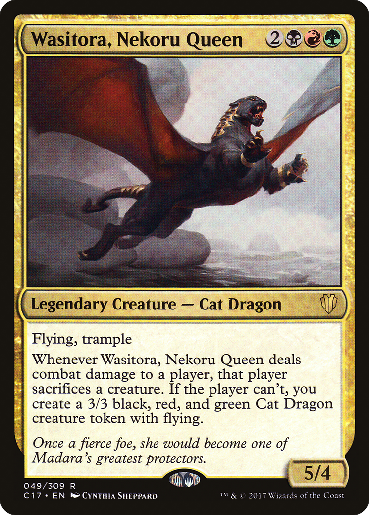 Wasitora, Nekoru Queen (C17-049) [Commander 2017] MTG Single Wizards of the Coast