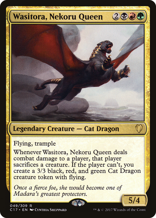 Wasitora, Nekoru Queen (C17-049) [Commander 2017] MTG Single Wizards of the Coast