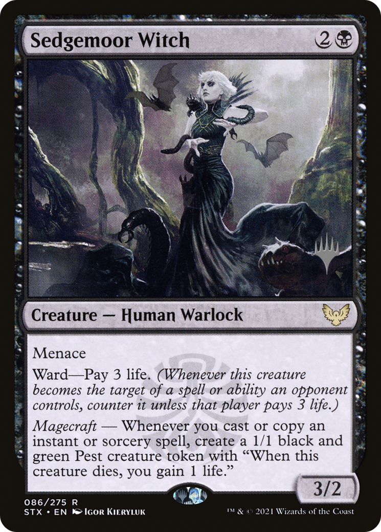 Sedgemoor Witch (PPSTX-086) [Strixhaven: School of Mages Promos] MTG Single Wizards of the Coast