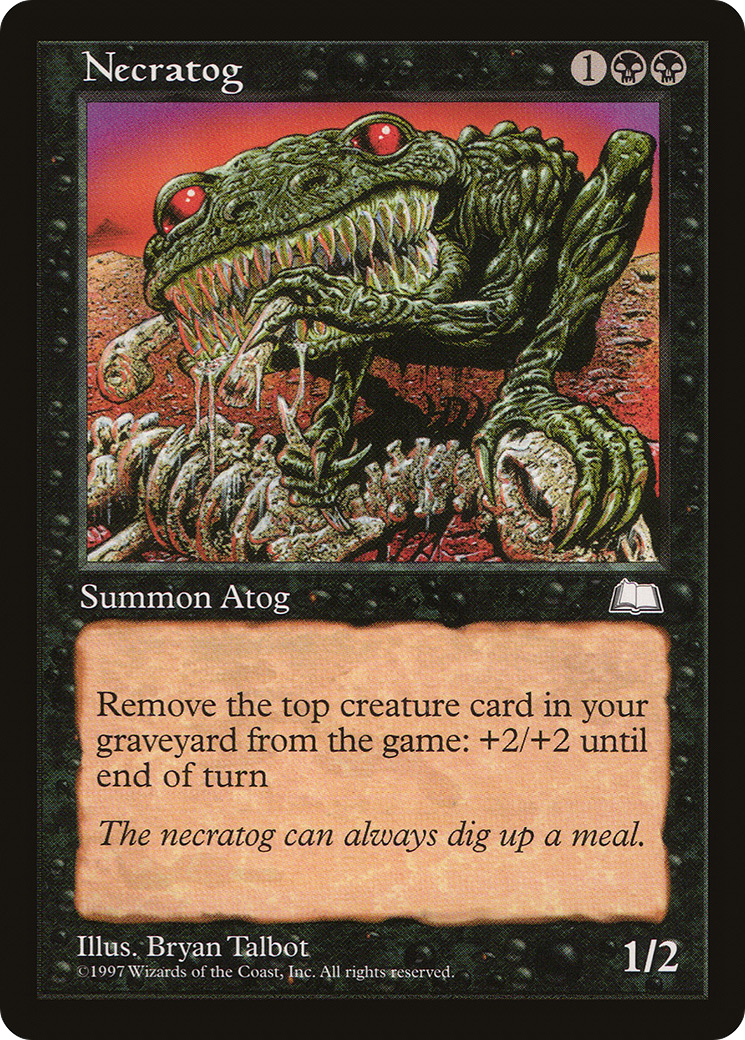 Necratog (WTH-076) [Weatherlight] MTG Single Wizards of the Coast