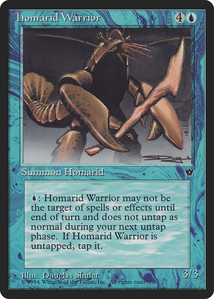Homarid Warrior (Douglas Shuler) [Fallen Empires] MTG Single Magic: The Gathering