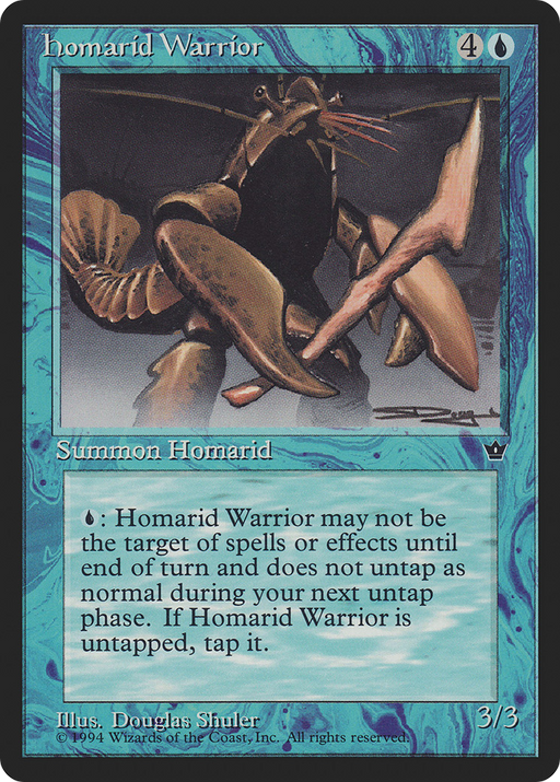Homarid Warrior (Douglas Shuler) [Fallen Empires] MTG Single Magic: The Gathering