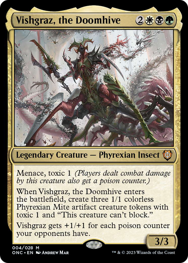 Vishgraz, the Doomhive (ONC-004) [Phyrexia: All Will Be One Commander] MTG Single Wizards of the Coast