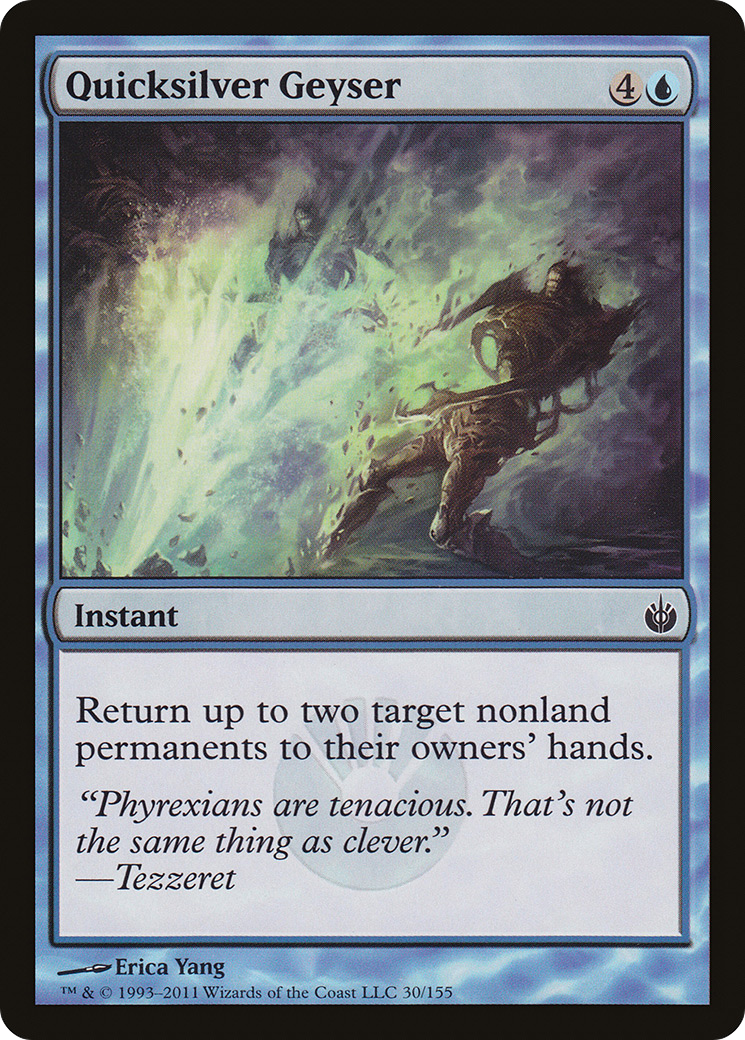 Quicksilver Geyser (MBS-030) [Mirrodin Besieged] Foil MTG Single Wizards of the Coast