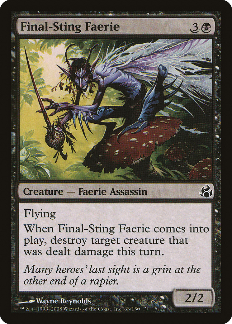 Final-Sting Faerie (MOR-063) [Morningtide] Foil MTG Single Wizards of the Coast