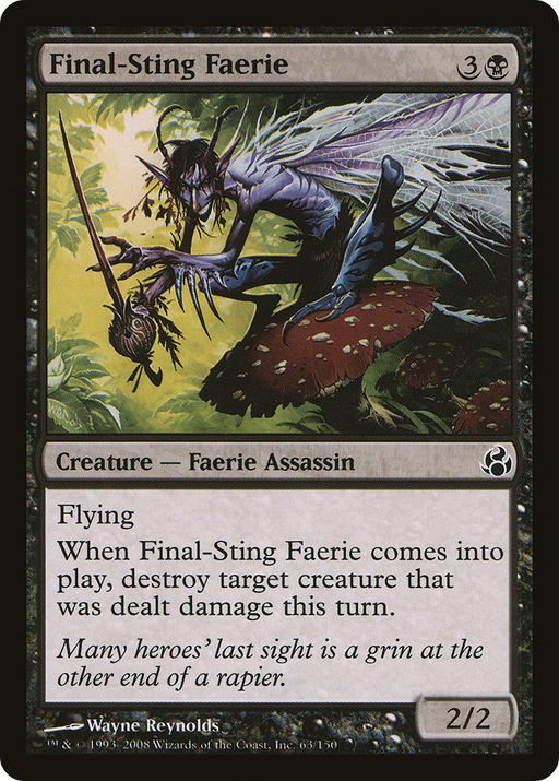 Final-Sting Faerie (MOR-063) [Morningtide] MTG Single Wizards of the Coast