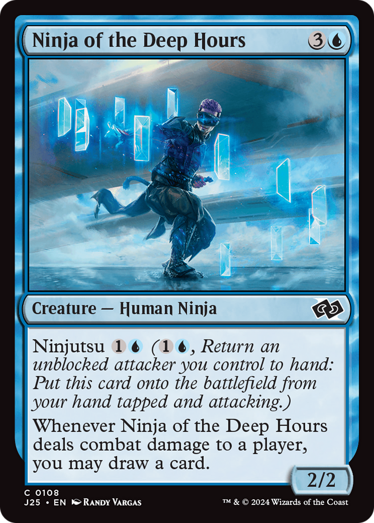 Ninja of the Deep Hours (J25-108) [Foundations Jumpstart] MTG Single Wizards of the Coast