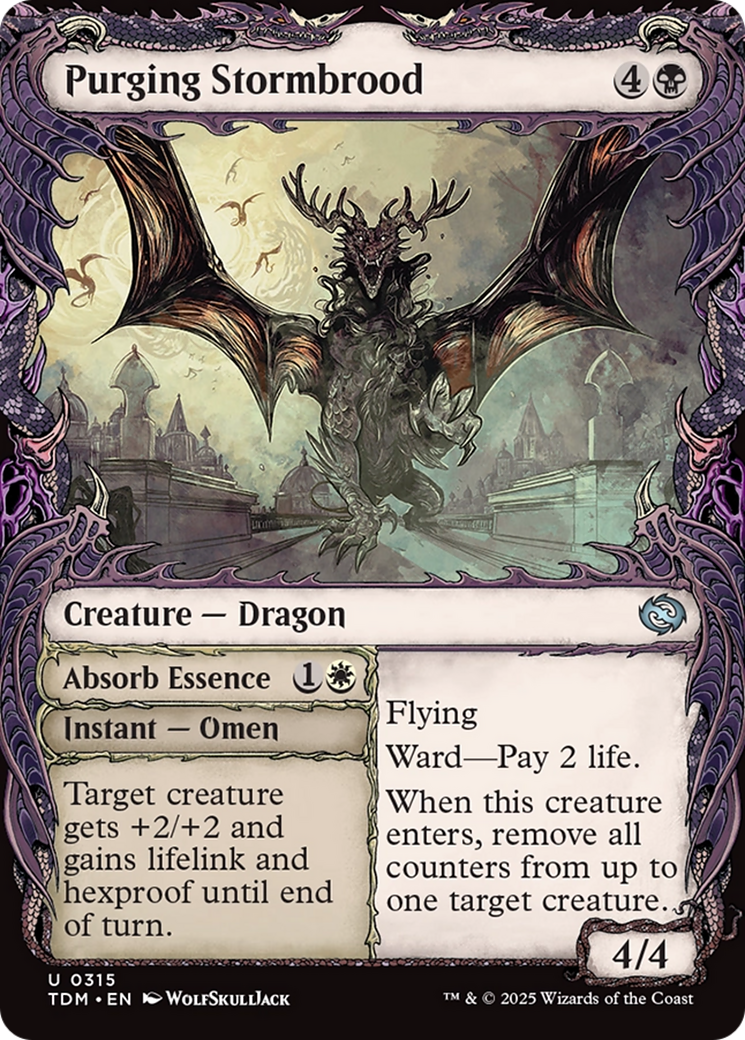 Purging Stormbrood (Showcase) (TDM-315) [Tarkir: Dragonstorm] Foil MTG Single Wizards of the Coast