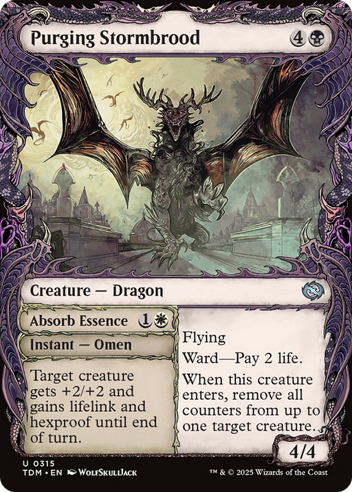 Purging Stormbrood (Showcase) (TDM-315) [Tarkir: Dragonstorm] Foil MTG Single Wizards of the Coast