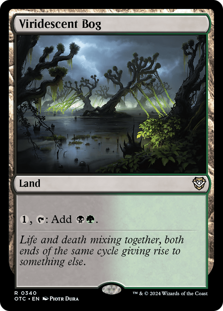 Viridescent Bog (OTC-340) [Outlaws of Thunder Junction Commander] MTG Single Wizards of the Coast