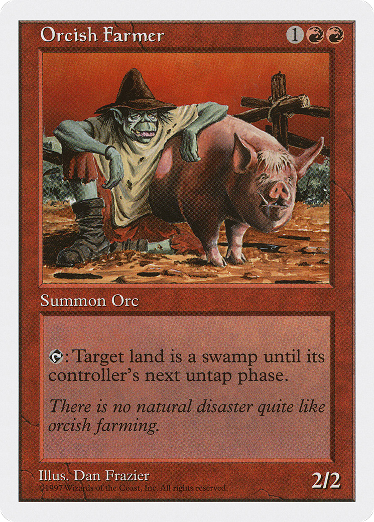 Orcish Farmer (5ED-256) [Fifth Edition] MTG Single Wizards of the Coast