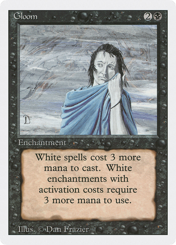 Gloom (3ED-113) [Revised Edition] MTG Single Wizards of the Coast