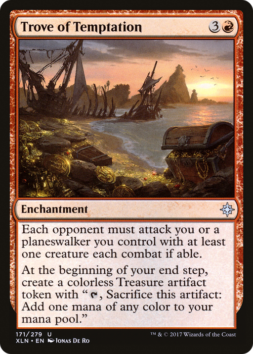 Trove of Temptation (XLN-171) [Ixalan] Foil MTG Single Wizards of the Coast
