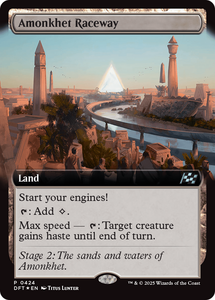Amonkhet Raceway (DFT-424) [Aetherdrift] (Extended Art) Foil MTG Single Wizards of the Coast