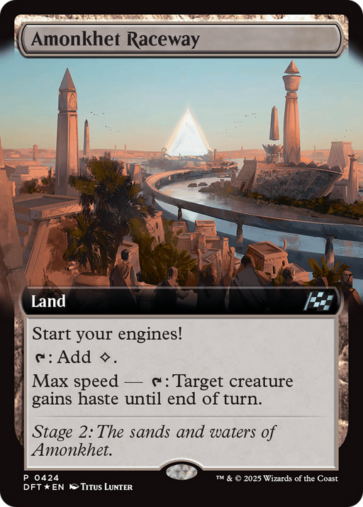 Amonkhet Raceway (DFT-424) [Aetherdrift] (Extended Art) Foil MTG Single Wizards of the Coast