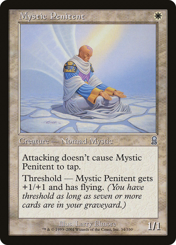 Mystic Penitent (ODY-034) [Odyssey] Foil MTG Single Wizards of the Coast