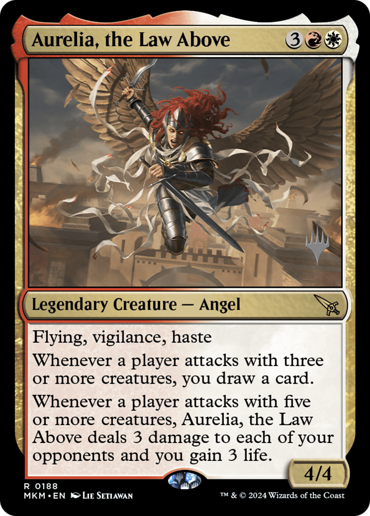Aurelia, the Law Above (PPMKM-188) [Murders at Karlov Manor Promos] MTG Single Wizards of the Coast