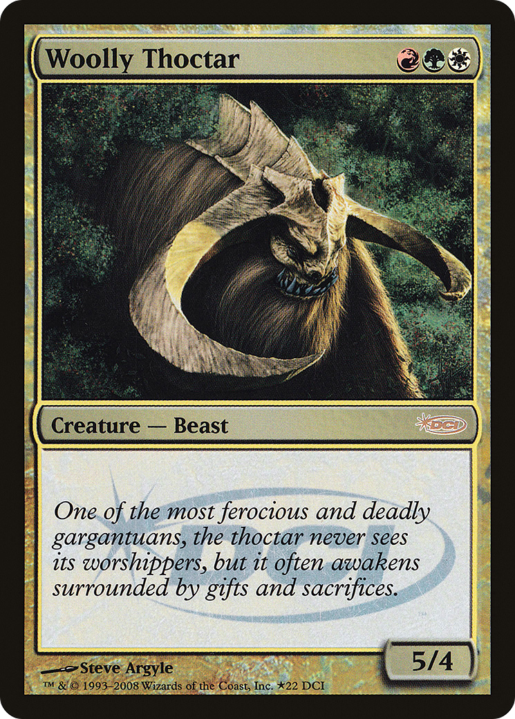 Woolly Thoctar (WPN-022) [Misc] DCI Promos Foil MTG Single Wizards of the Coast