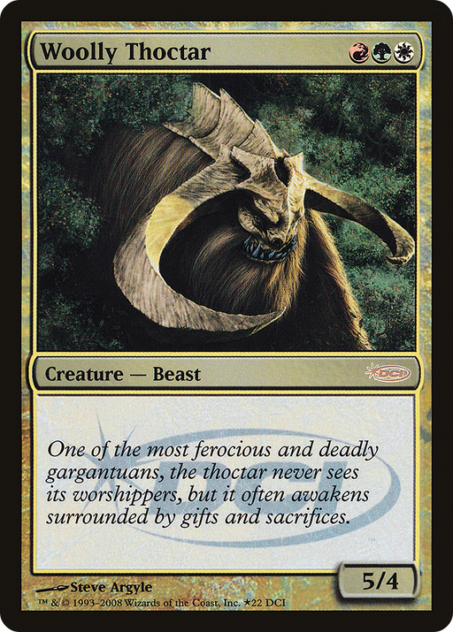 Woolly Thoctar (WPN-022) [Misc] DCI Promos Foil MTG Single Wizards of the Coast