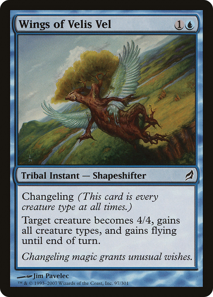 Wings of Velis Vel (LRW-097) [Lorwyn] Foil MTG Single Wizards of the Coast