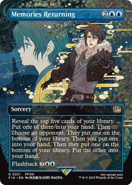 Memories Returning (FIN-331) [FINAL FANTASY] (Borderless) Foil MTG Single Wizards of the Coast