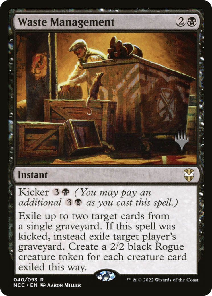 Waste Management (PPSNC-40P) [New Capenna Commander Promos] Foil MTG Single Wizards of the Coast