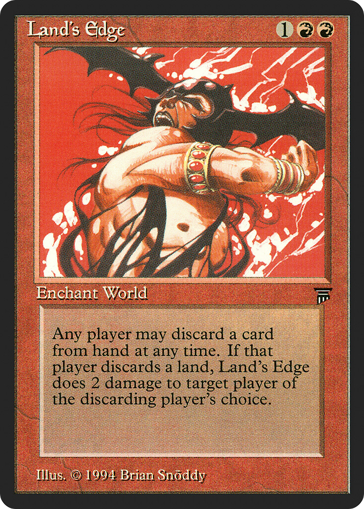 Land's Edge (LEG-158) [Oldschool] Legends MTG Single Wizards of the Coast