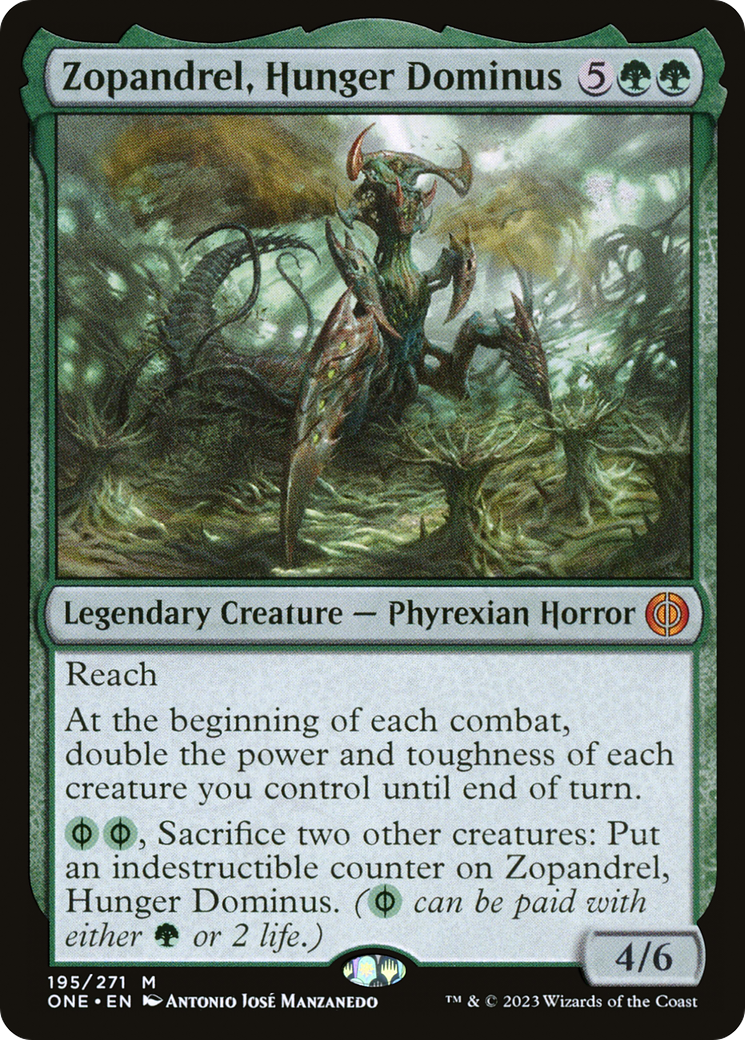 Zopandrel, Hunger Dominus (ONE-195) [Phyrexia: All Will Be One] MTG Single Wizards of the Coast