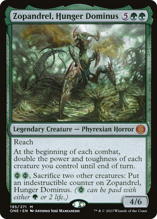 Zopandrel, Hunger Dominus (ONE-195) [Phyrexia: All Will Be One] MTG Single Wizards of the Coast