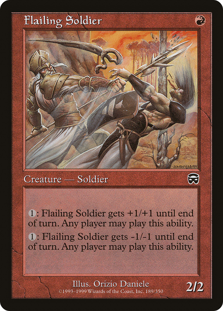 Flailing Soldier (MMQ-189) [Mercadian Masques] Foil MTG Single Wizards of the Coast
