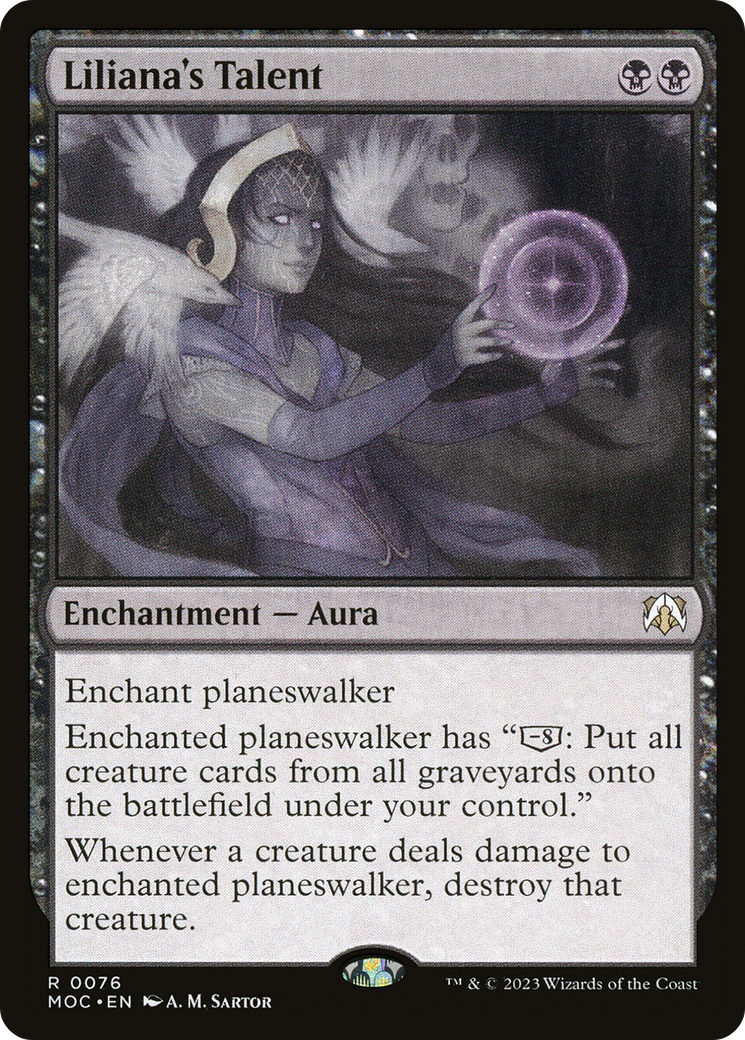 Liliana's Talent (MOC-076) [March of the Machine Commander] Foil MTG Single Wizards of the Coast