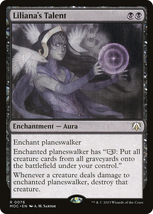 Liliana's Talent (MOC-076) [March of the Machine Commander] Foil MTG Single Wizards of the Coast