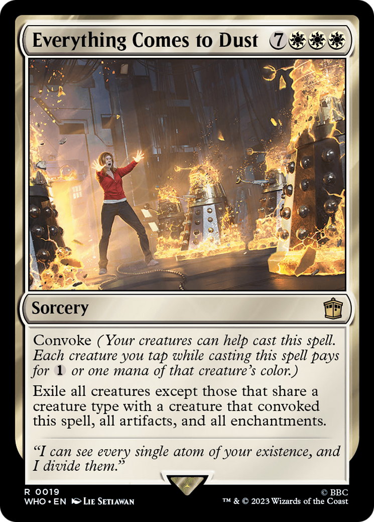 Everything Comes to Dust (WHO-019) [Doctor Who] MTG Single Wizards of the Coast