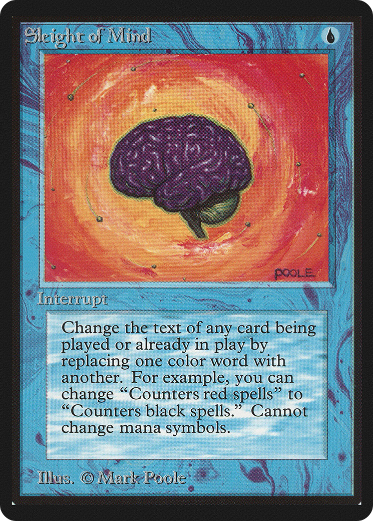 Sleight of Mind (LEB-) [Oldschool] Limited Edition Beta MTG Single Wizards of the Coast