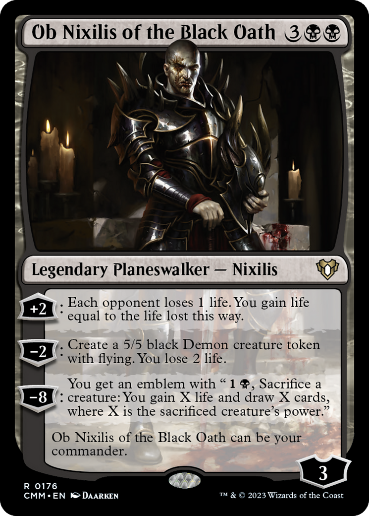 Ob Nixilis of the Black Oath (CMM-176) [Commander Masters] MTG Single Wizards of the Coast