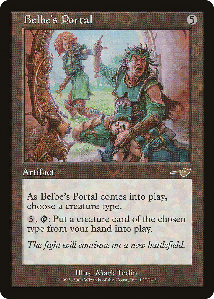 Belbe's Portal (NMS-127) [Nemesis] Foil MTG Single Wizards of the Coast