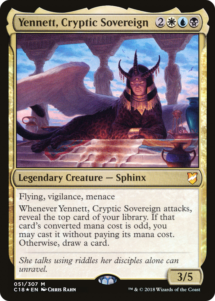 Yennett, Cryptic Sovereign (C18-051) [Commander 2018] Foil MTG Single Wizards of the Coast
