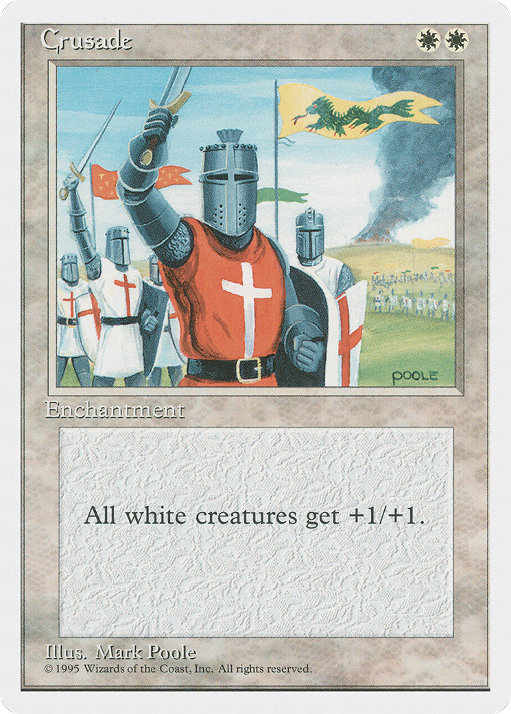 Crusade (4ED-020) [Fourth Edition] MTG Single Wizards of the Coast